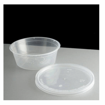 Clear Olive / Sauce Pots With Lids (select size)