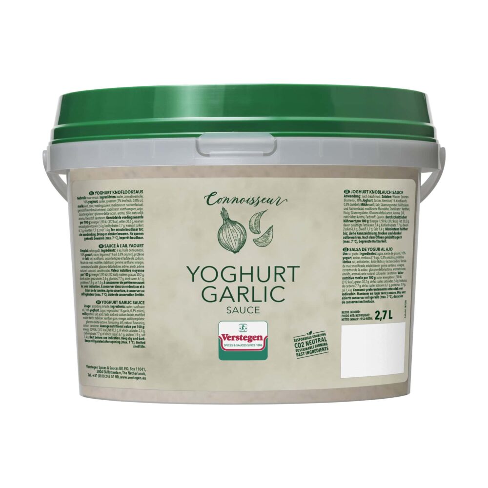 Verstegen Yoghurt and Garlic Sauce 2.7ltr