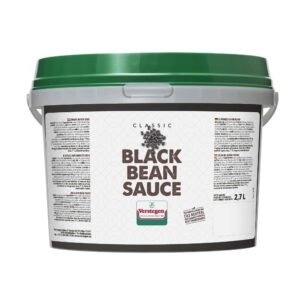 A 2.7-liter tub of Verstegen Classic Black Bean Sauce, a wholesale food product available from Parkers Food Machinery Plus.
