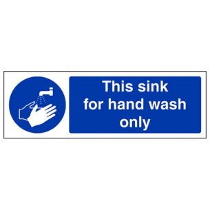 This Sink Is For Hand Wash Only Sticker 230x90mm