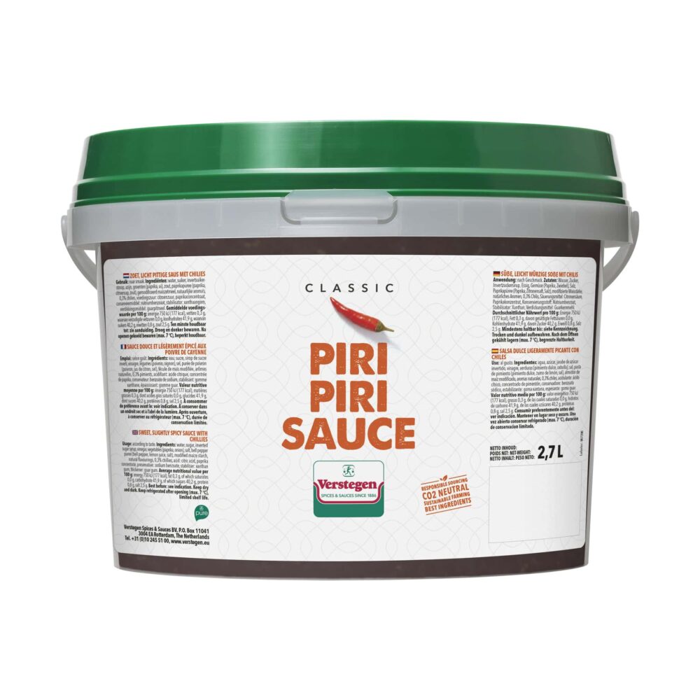 Verstegen Piri Piri Sauce PURE 2.7ltr