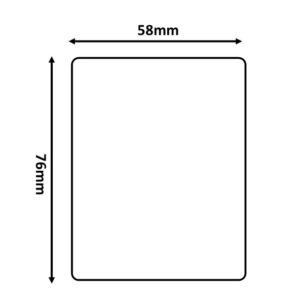 Thermal Scale Labels 58x76mm Plain White Per Roll 500
