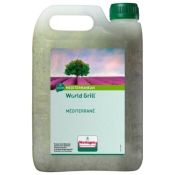 Verstegen World Grill Mediterranean PURE marinade ideal for enhancing grilled meats with authentic Mediterranean flavor