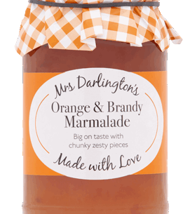 Mrs Darlingtons Orange Marmalade with Brandy 6x340g