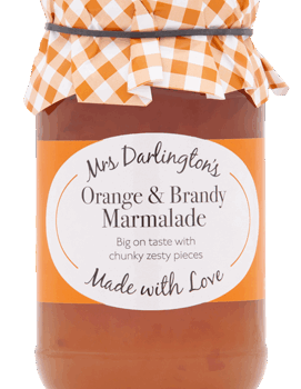 Mrs Darlingtons Orange Marmalade with Brandy 6x340g