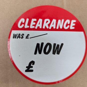 Clearance Was Now Stickers Round 80mm Per Roll 1000