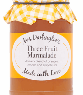Mrs Darlingtons Three Fruit Marmalade 6x340g
