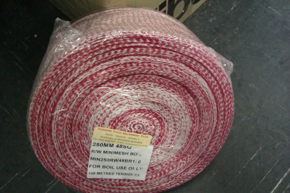 Netting Boilable Red White 10" (250mm x 100meters)