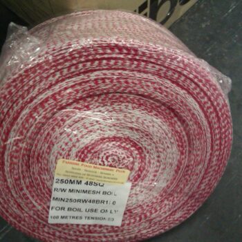 Netting Boilable Red White 10" (250mm x 100meters)