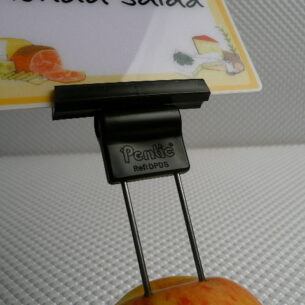 Pentic Ticket Stand BLACK Twin Stainless Steel Pins DPDS Pack of 10