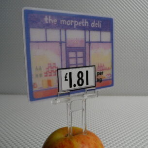 Pentic Ticket Stand CLEAR Twin Spike & Suckers LAS Pack of 10