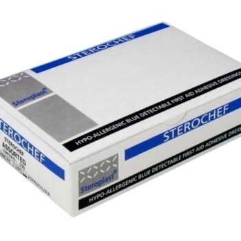 Blue Plasters Steroplast Sterochef 7.5 x 2.5 Detectable (per box 100)