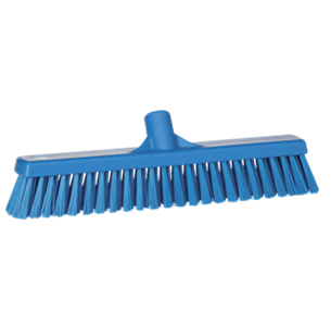 Broom Head Stiff Front & Soft Back Blue 420mm