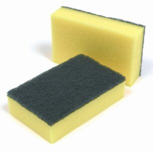 Sponge Backed Scourers pack 10
