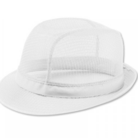 Butchers White Trilby Hat Large