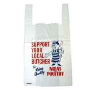SUPPORT YOUR LOCAL BUTCHER Carrier Bags Approx 11x16x19 per 2000