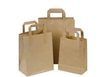 Paper Bags Brown SOS 12.5x19x14 per 100
