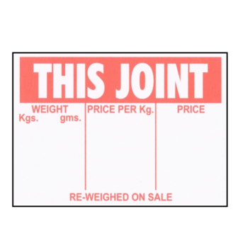 Display Cards / Tickets 'This Joint' (500 per box)