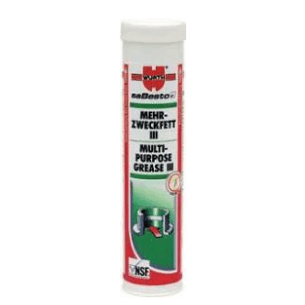 Würth Multi-Purpose Grease III container with red and green label, featuring bearing illustration and NSF certification