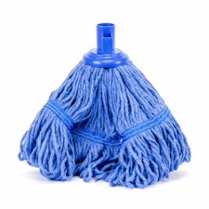Mop Head Round Screw On Blue