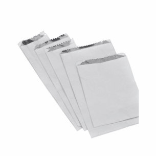 White Foil Lined Satchel Paper Bags (select size)