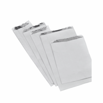 White Foil Lined Satchel Paper Bags (select size)