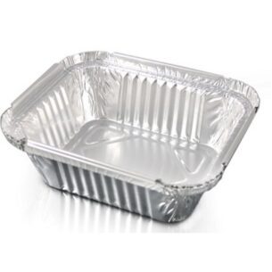 Foil Tray No 2 146x120x41mm Per Box 1000