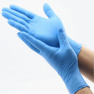 Blue Nitrile Gloves Per 100 (select size)