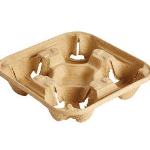 Disposable 4 Cup Carry Holder Per 180