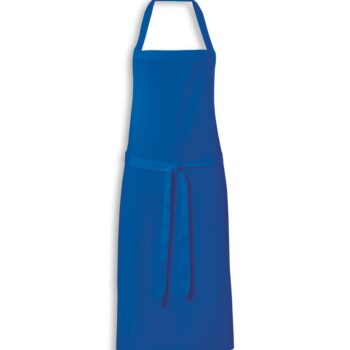 Bib Apron Poly Cotton Royal Blue 92cm