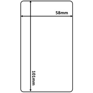 Thermal Scale Labels 58x101mm Plain White Per Roll 350