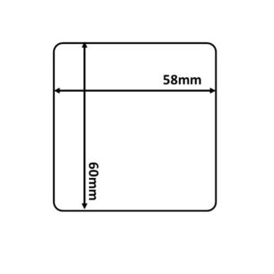Thermal Scale Labels 58x60mm Plain White Per Roll 500