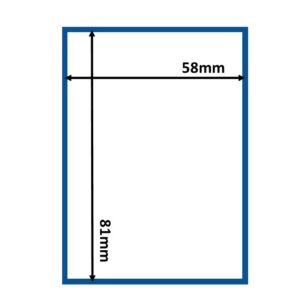 Thermal Scale Labels 58x81mm White with BLUE BORDER Per Roll 350