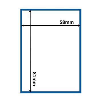 Thermal Scale Labels 58x81mm White with BLUE BORDER Per Roll 350