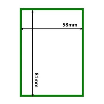 Thermal Scale Labels 58x81mm White with GREEN BORDER Per Roll 350
