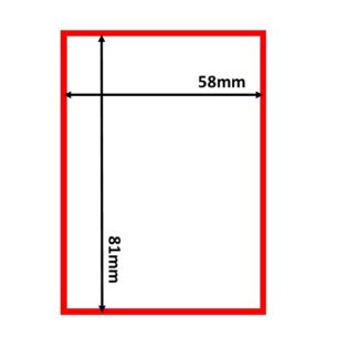 Thermal Scale Labels 58x81mm White with RED BORDER Per Roll 350