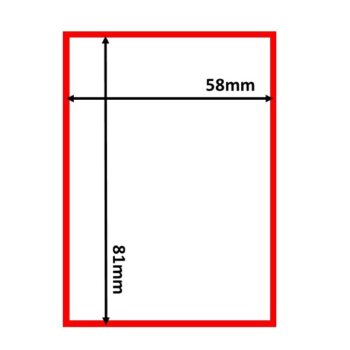 Thermal Scale Labels 58x81mm White with RED BORDER Per Roll 350