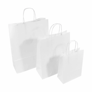 White Twisted Handle Paper Bags (select size)