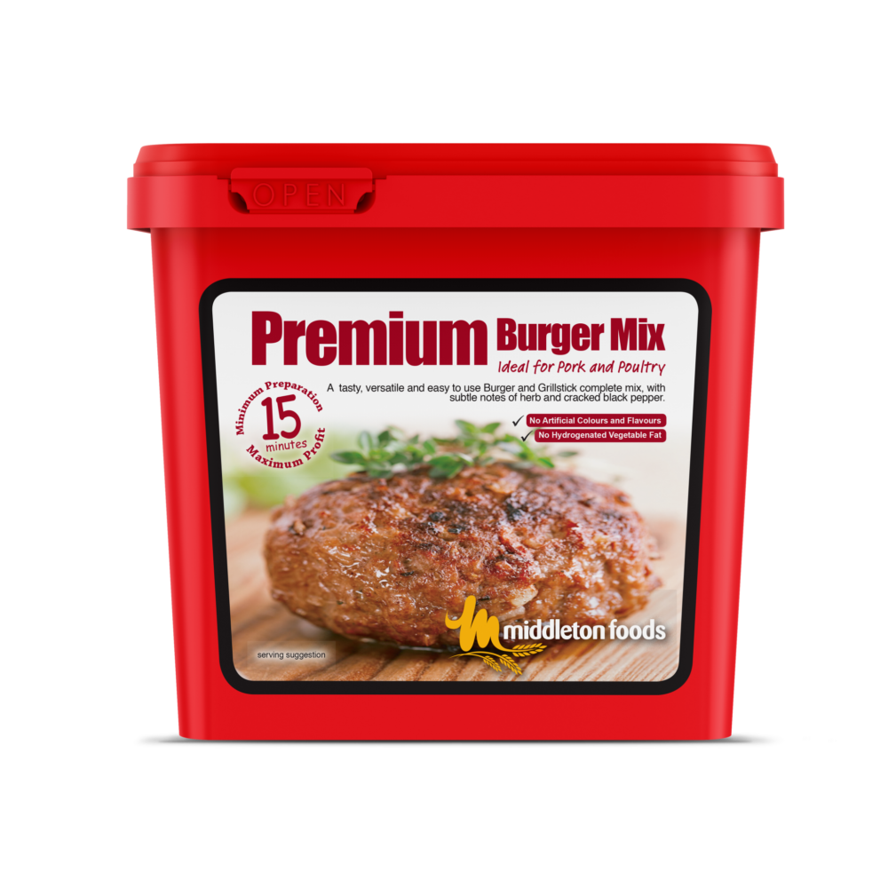 Middleton's Premium Burger Mix 8 x 2.5kg - Ideal for Pork and Poultry