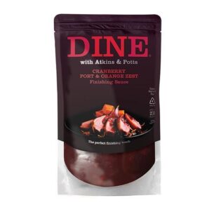 DINE by Atkins and Potts Cranberry, Port and Orange Zest Finishing Sauce 6x325g