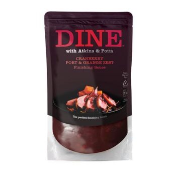 DINE by Atkins and Potts Cranberry, Port and Orange Zest Finishing Sauce 6x325g