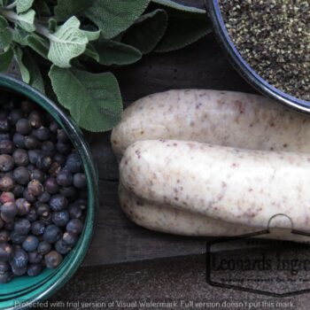 Leonards Gluten Free Cracked Black Pepper and Juniper Sausage Mix 5x10lb