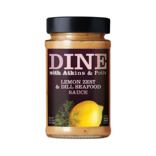 DINE by Atkins and Potts Seafood Sauce with Lemon Zest and Dill 6x205g - Great Taste Gold Award