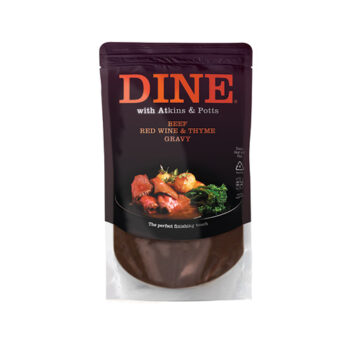 DINE by Atkins and Potts Gourmet Beef Gravy with Red Wine & Thyme 6x350g