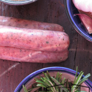 Leonards Sausage Mix Gourmet Lamb and Rosemary (select size)