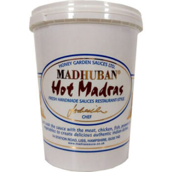 Madhuban Curry Sauce - Hot Madras 6x485g