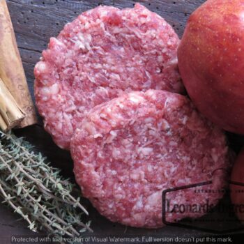 Leonards Golden Pork and Apple Burger Mix (select size)