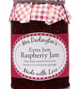 Mrs Darlingtons Raspberry Jam 6x340g