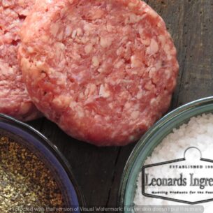 Leonards Gluten Free Beef Burger No Onion (select size)