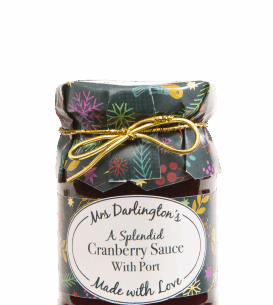 Mrs Darlingtons Cranberry Sauce with Port 6x200g